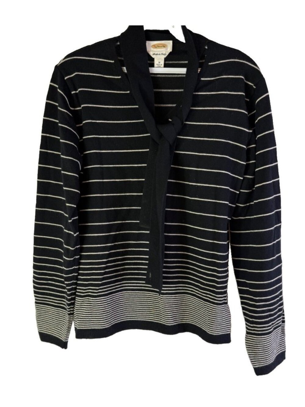 Vintage 90s Sweater Italian Merino Wool Pussybow Luxury Capsule